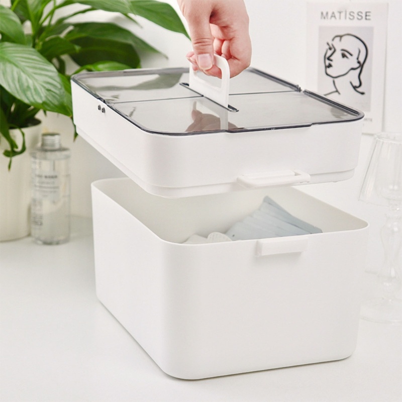 Hộp Nhựa 2 Tầng Đựng Tinh Dầu / Kem / Tinh Dầu Tiện Dụng