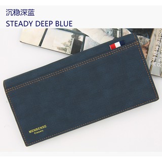 Ví nam dài da lộn dáng gập Menbense.