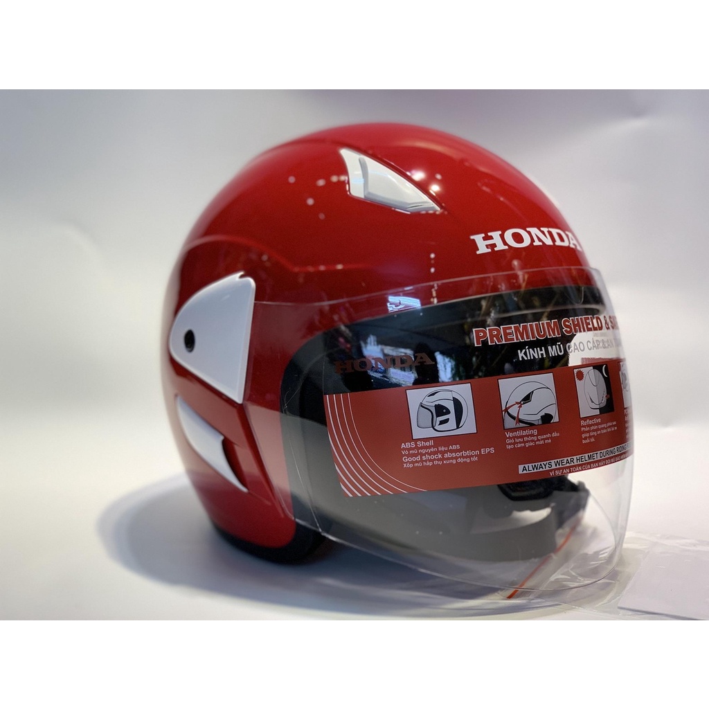 Kính Honda xịn thay thế các dòng Mũ 3/4 Honda,HJC,Asia, RoyalM01, Grov0, mũ Grap...