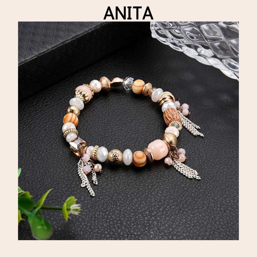 [Mã FAJGT8 giảm 15% đơn 99K] Vòng charm Anita - [5 MẪU] Vòng tay Bohemian các kiểu tone màu nâu cam trầm ấm C146 | BigBuy360 - bigbuy360.vn