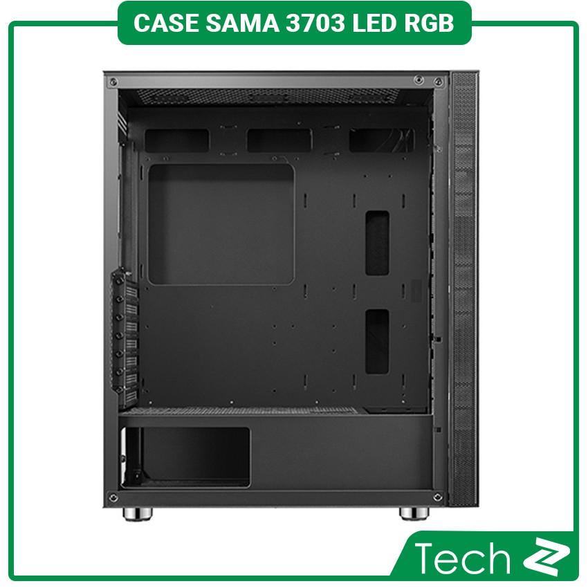 Vỏ Case SAMA 3703 (Mid Tower/Màu Đen/Led RGB)