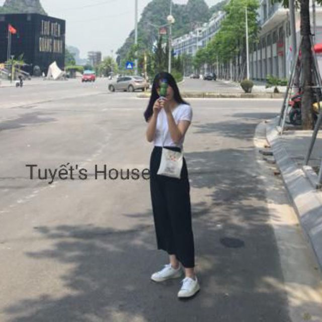 QUẦN CULOTTES XỐP THÁI ỐNG RỘNG