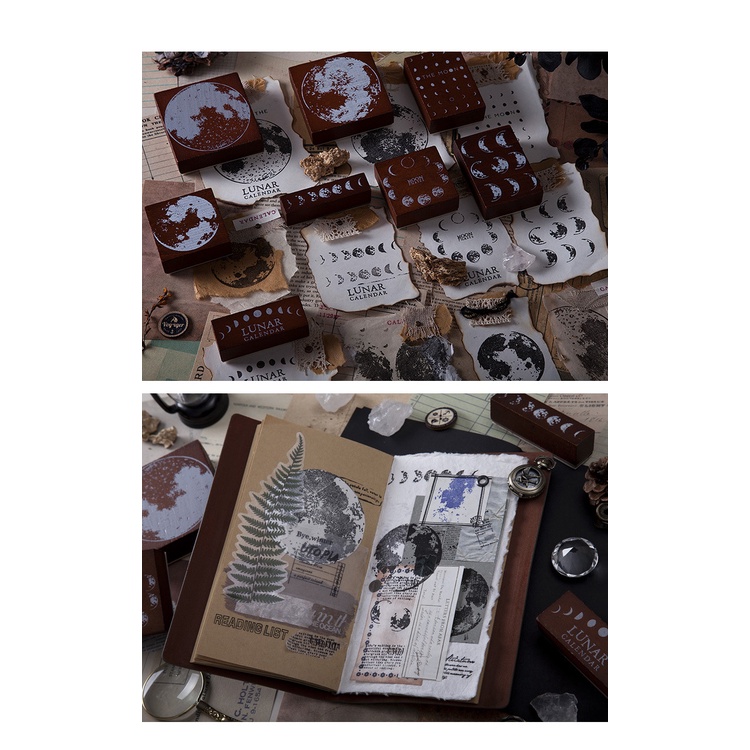 Con dấu gỗ hình vầng trăng, ngày tháng