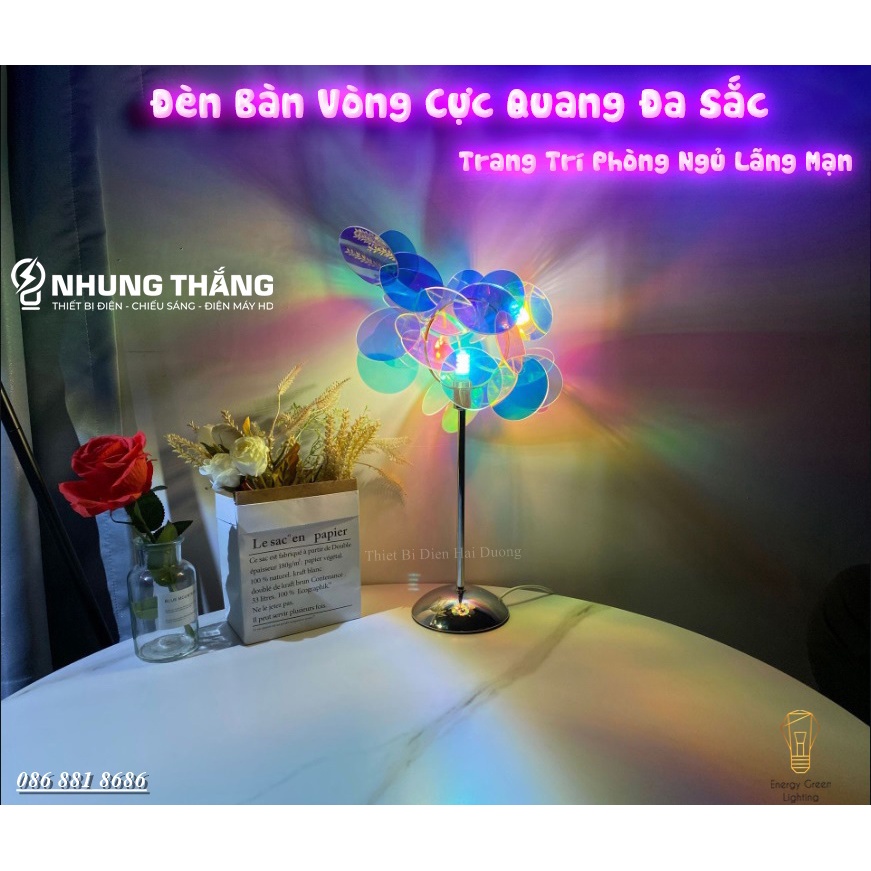 Đèn Trang Trí Vòng Cực Quang Đa Sắc Siêu Đẹp DB-913,DB-914 - 2 Kích Thước - Trang Trí Phòng Ngủ Lãng Mạn