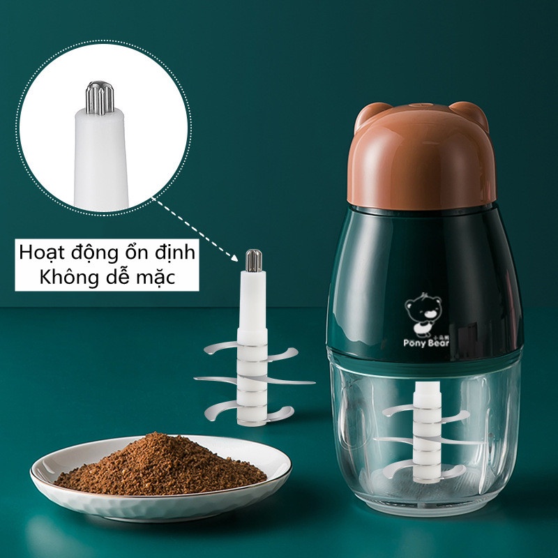 Máy xay sinh tố cầm tay đa chức năng 6 lưỡi cho bé，máy bổ sung thức ăn cho trẻ em máy xay thực phẩm