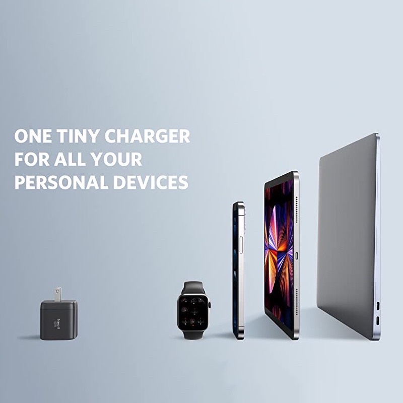 Củ Sạc Nhanh 65W Anker Nano GaN II A2663 hỗ trợ PD/PPS/QC - Bảo hành 12 tháng