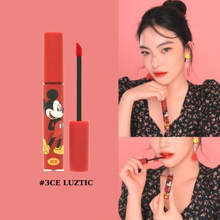 Son kem lì 3ce mickey luztic - cam san hô bản giới hạn