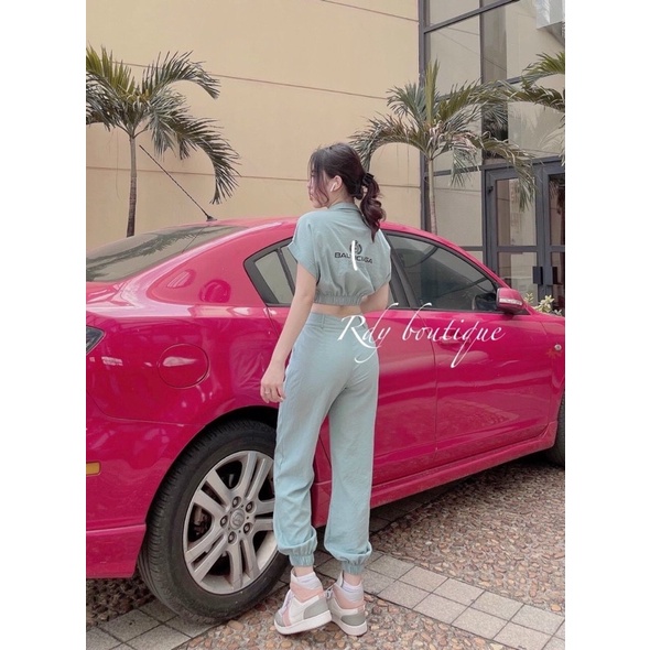 Set bộ đũi khoá croptop logo