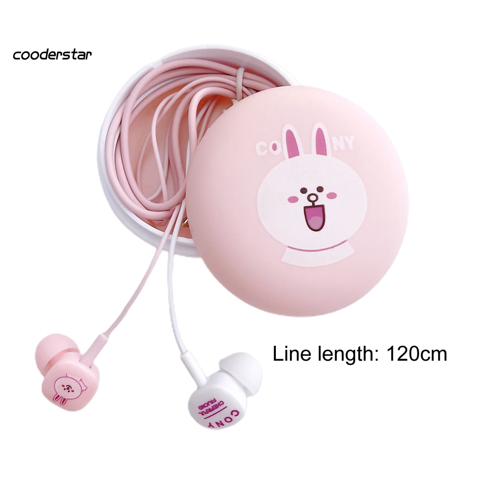 Tai Nghe Nhét Tai Cood 3.5mm Chống Ồn Thiết Kế Dễ Thương Cho Điện Thoại