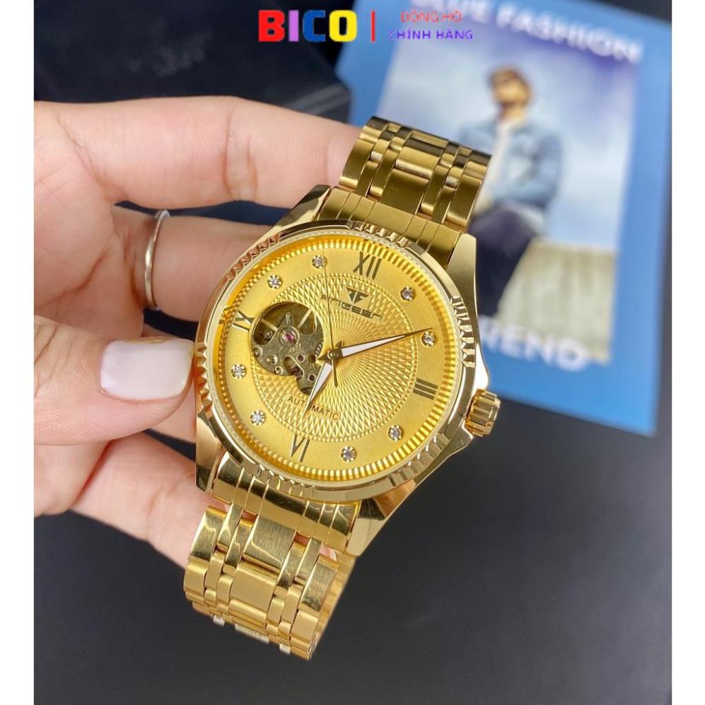 Đồng hồ nam FNGEEN chính hãng, đồng hồ cơ dây kim loại, BH 24 tháng, hàng loại 1 A5