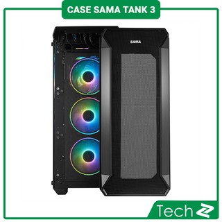 Vỏ Case SAMA Tank 3 Tempered Glass (Mid Tower/Màu Đen)