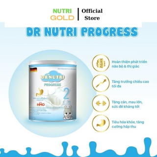 Sữa bột dinh dưỡng cao năng lượng phát triển chiều cao và trí não dr nutri progress 900g cho trẻ từ 6 đến 36 tháng