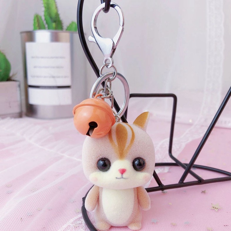 Móc Khóa Hình Chú Gà Nhồi Bông Xinh Xắn