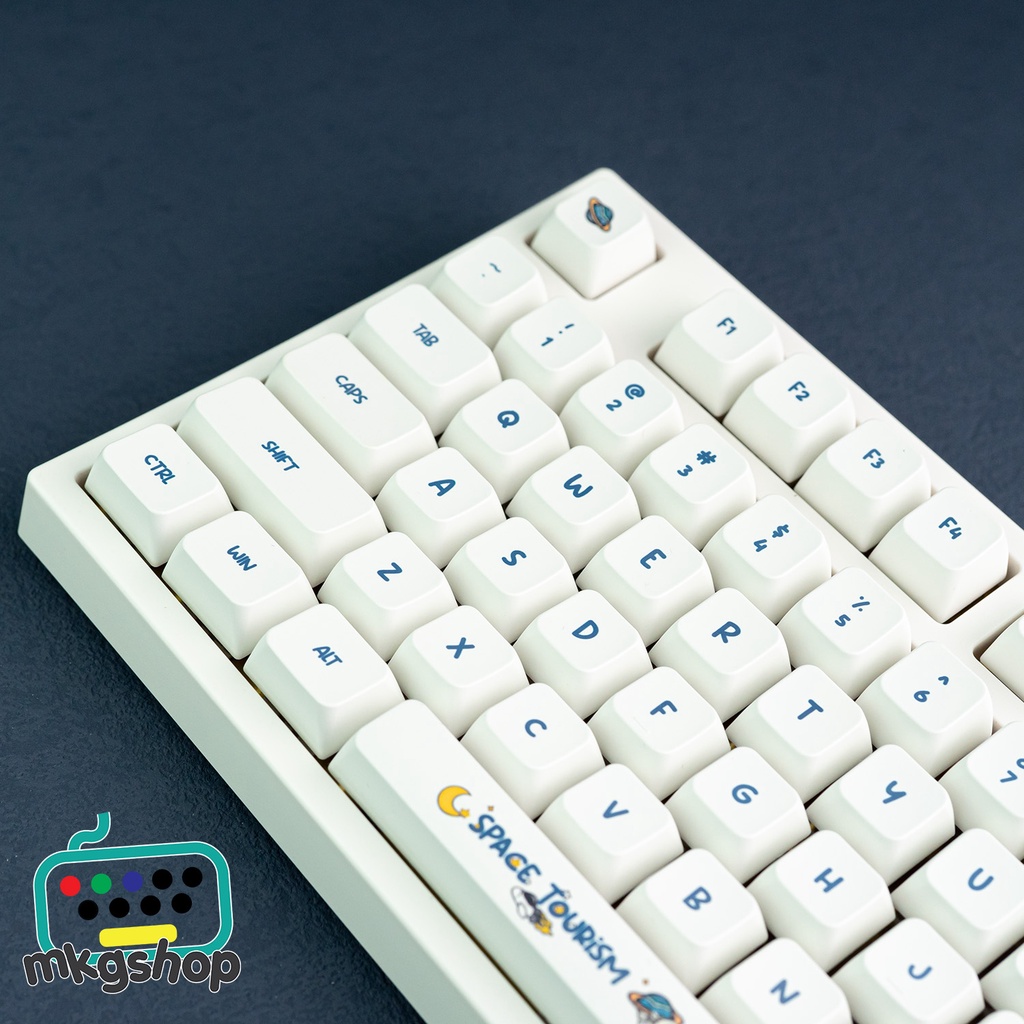 Keycap Space Tourism, Nhựa PBT in nhiệt dyesub, 133 nút bàn phím cơ cực rẻ, MDA profile