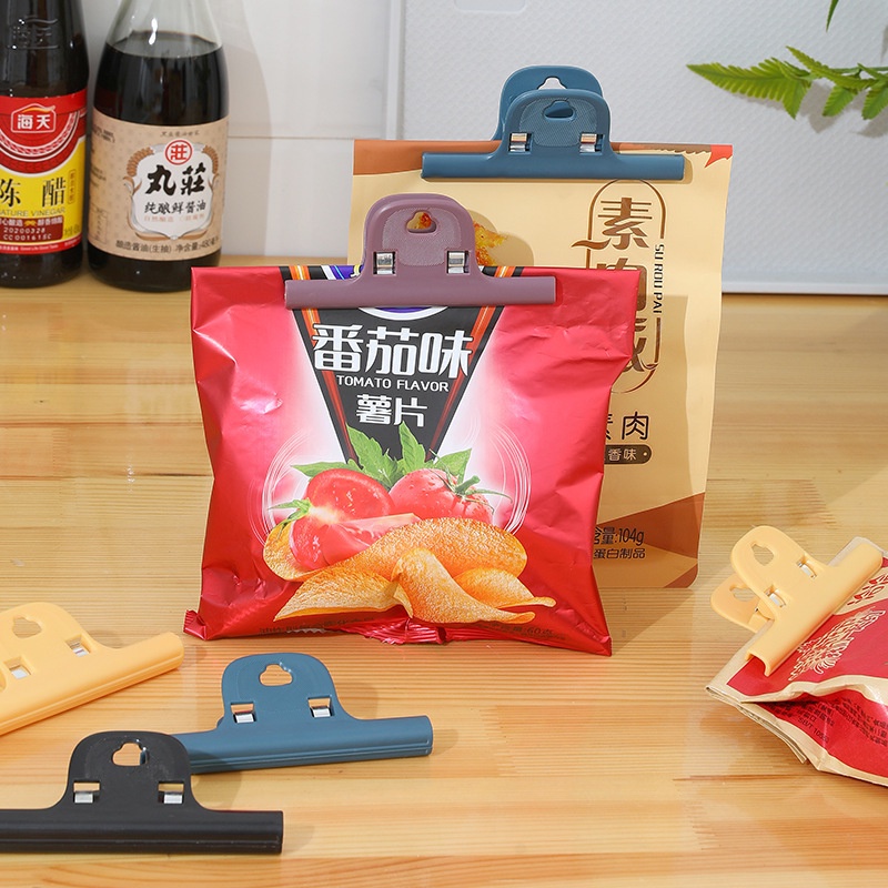 Kẹp miệng túi bảo quản thực phẩm bằng nhựa chống ẩm tiện dụng