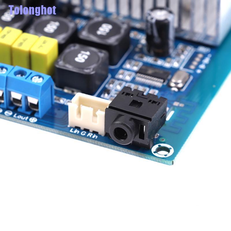 Tolonghot> Bluetooth 5.0 TPA3116D2 Digital 2.1 Audio Amplifier Board 50W*2 DC 12-24V