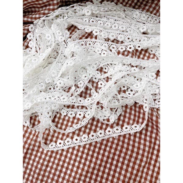 Ren viền trang trí váy áo