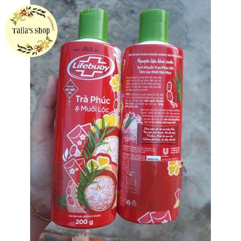 200g - Sữa tắm Lifebuoy trà phúc muối lộc