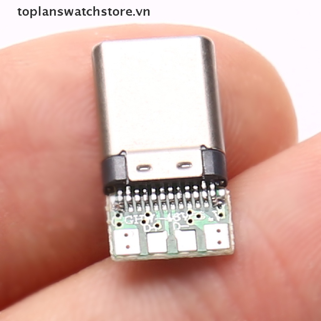 Bộ 10 đầu nối USB 2.0 type c 24pin chất lượng