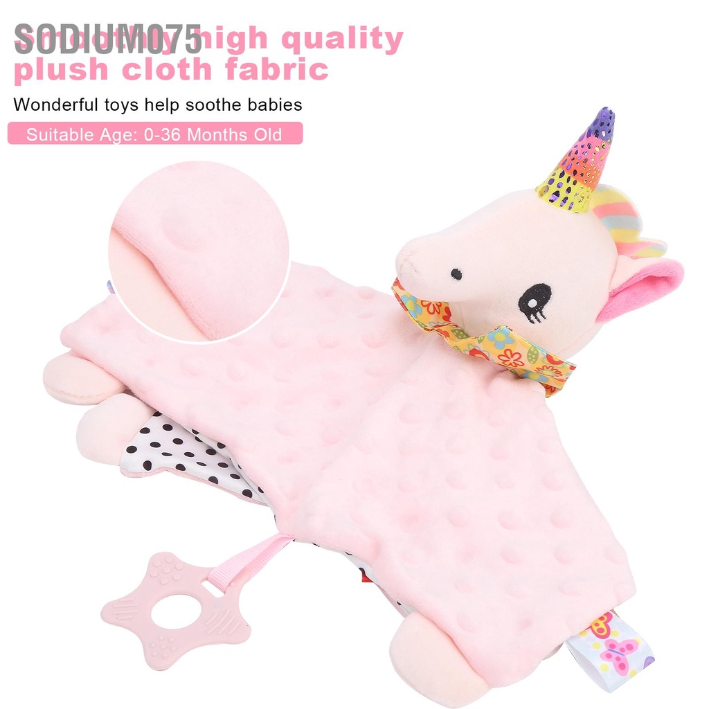 Có thể bán buôn Khăn xoa dịu giấc ngủ nhẹ Đồ chơi êm ái sang trọng cho bé 0‑36 tháng tuổi Sodium075 Hàng giao ngay