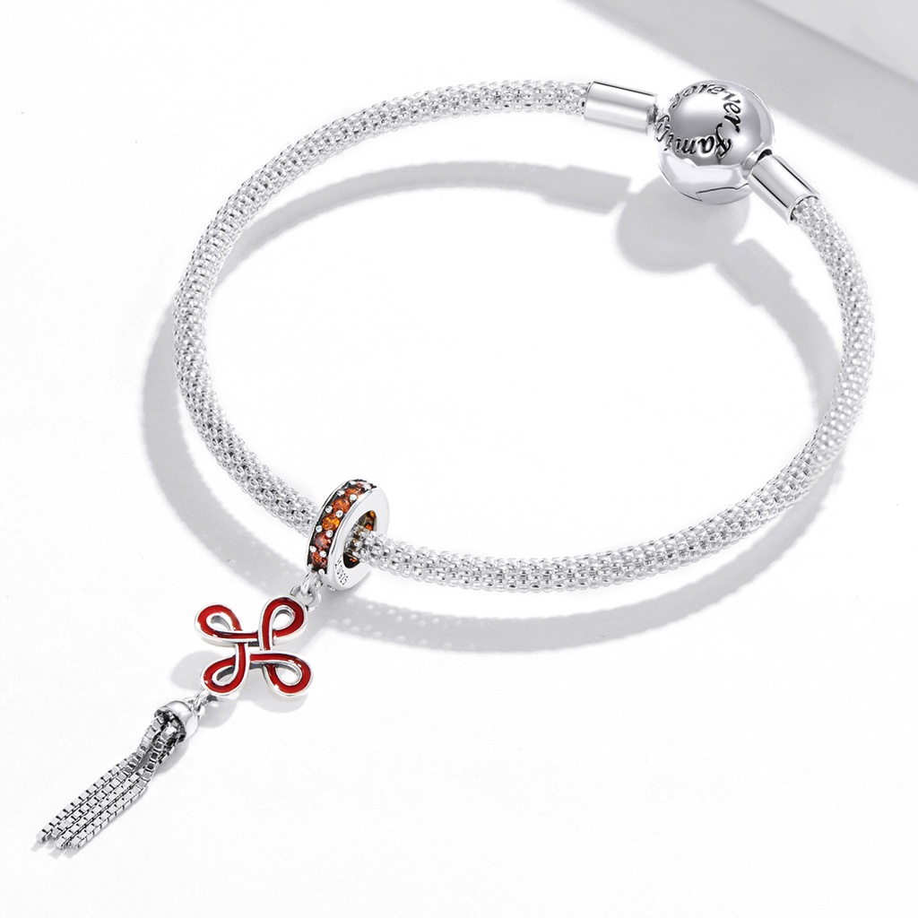 Hạt charm BAMOER Bạc 925 trang trí năm mới tùy chọn kiểu dáng