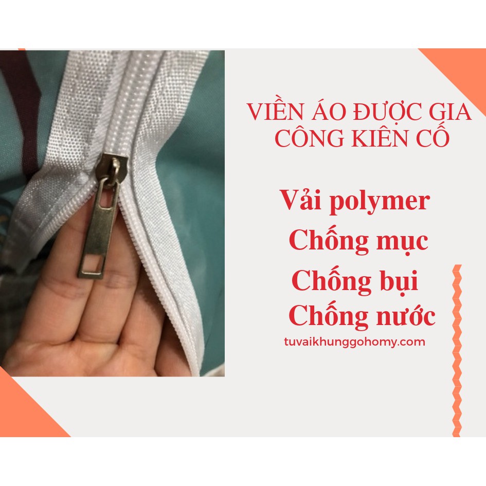 [FREESHIP TOÀN QUỐC]Tủ Vải Khung GỖ 5 BUỒNG