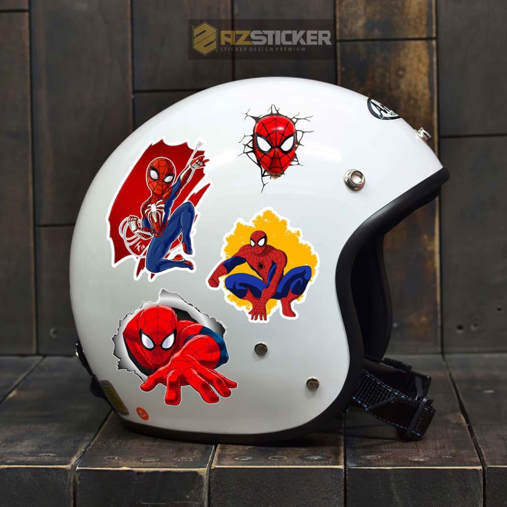 Sticker Spider Man - Người Nhện | Dán Nón Bảo Hiêm, Điện Thoại, Laptop, Bình Nước...Chống Nước, Chống Bay Màu