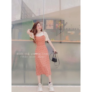 Sét Yếm Hoa Nhí Đỏ MAICHI246