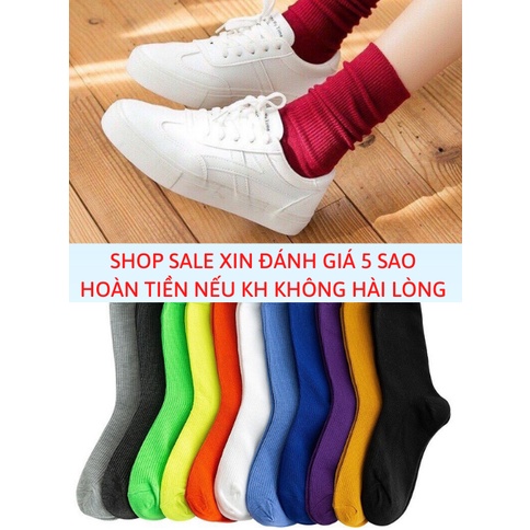 Tất cổ cao và cao cổ unisex, tất vớ nam nữ cổ cao