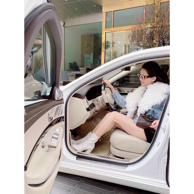 Bốt CN da bóng mũi tròn đủ 2 màu