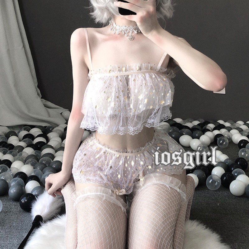 Set Đồ Lót Kèm Nịt Bít Tất Quyến Rũ Dành Cho Nữ