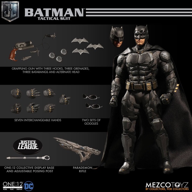 Mô hình Mezco chính hãng - Batman Tartical Suit