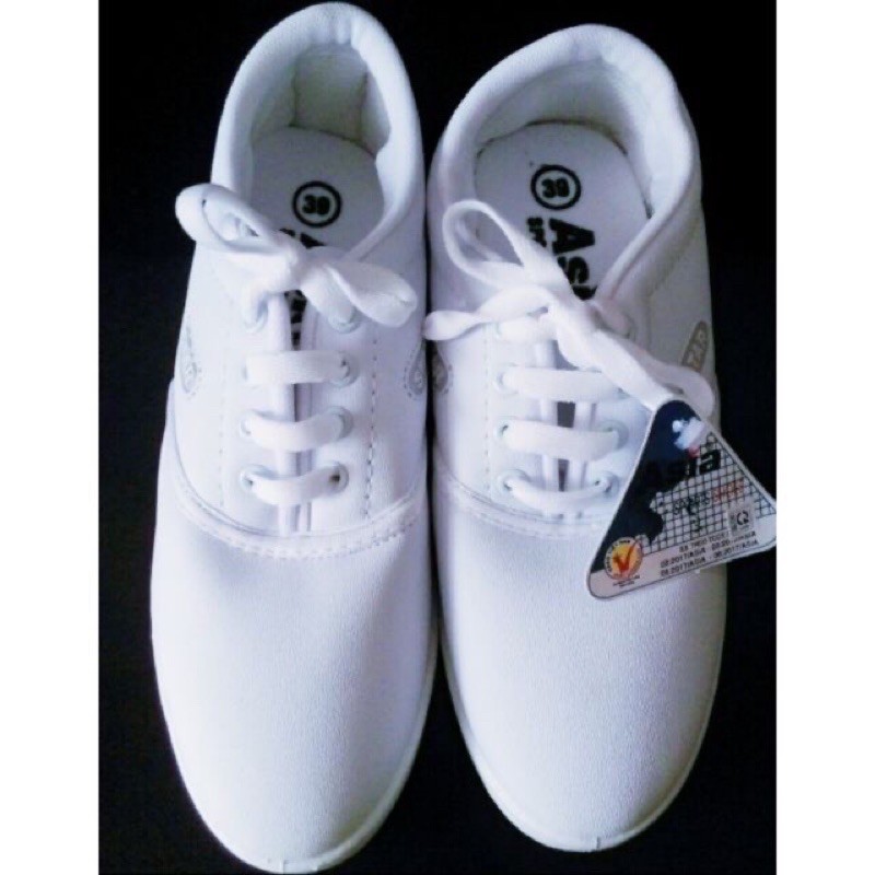 Giày bata trắng asia da không thấm nước đi học đi lễ đi chơi | BigBuy360 - bigbuy360.vn