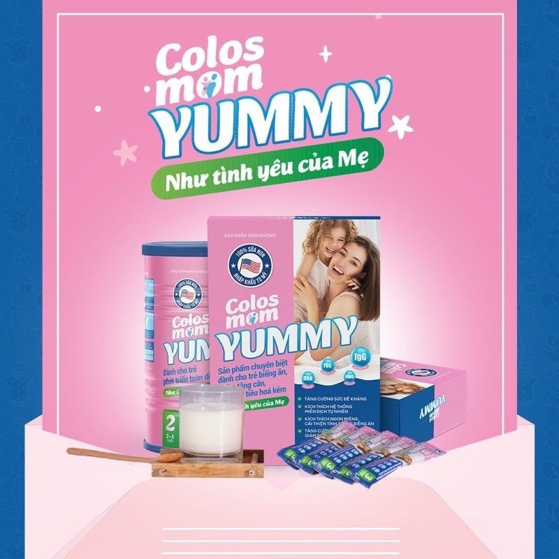 Sữa Non Colosmom Yummy Pro 1 (Hộp 25 gói x 5g)