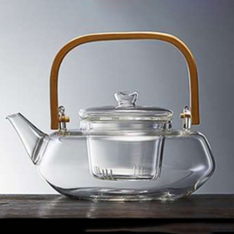 Kính Bộ Ấm Trà Thủy Tinh Dày Dặn Chịu Nhiệt 1000ml