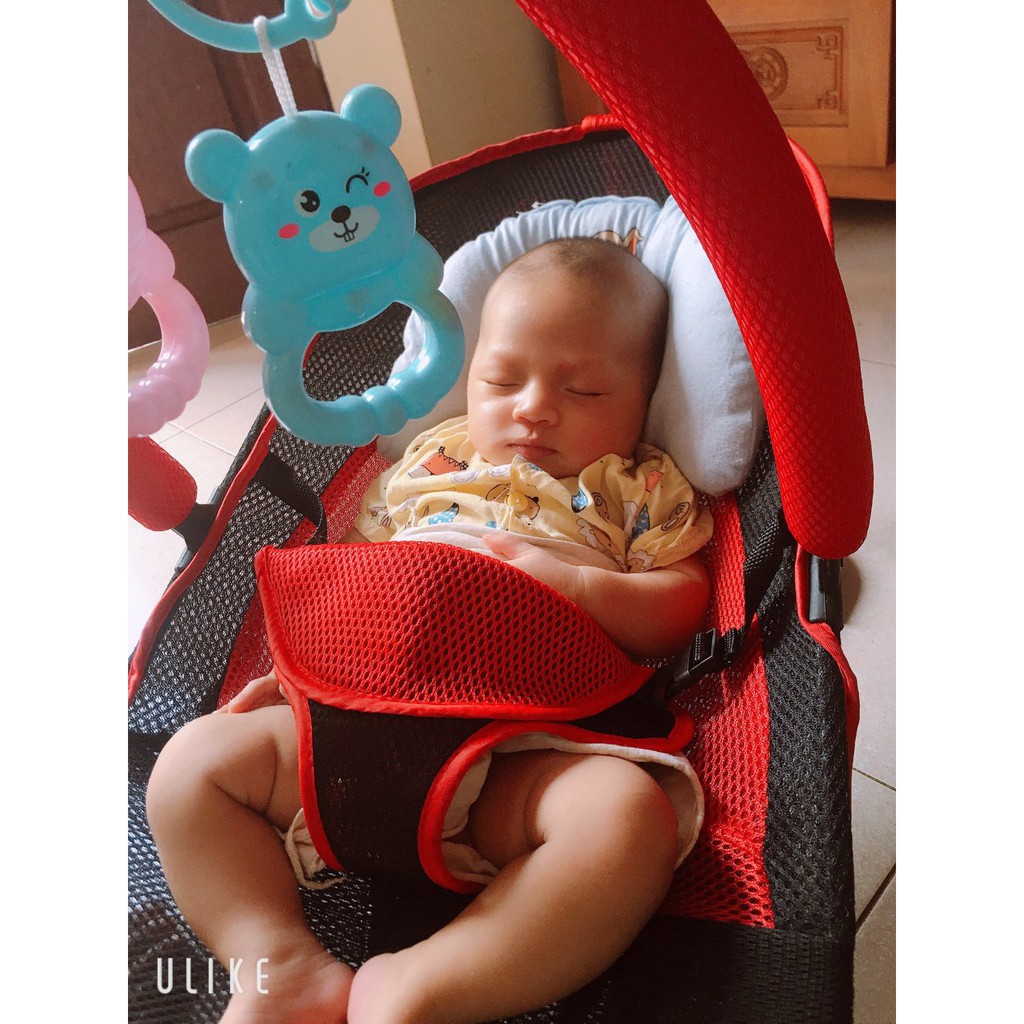 Ghế Rung Nhún Cho Bé 3 Tư Thế - Có gối đầu + đồ chơi dạng kệ chữ S00122