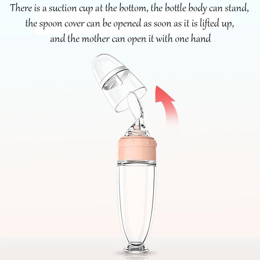 Bình Ăn Dặm Có Muỗng Chống Trượt Đa Năng Cho Trẻ Em