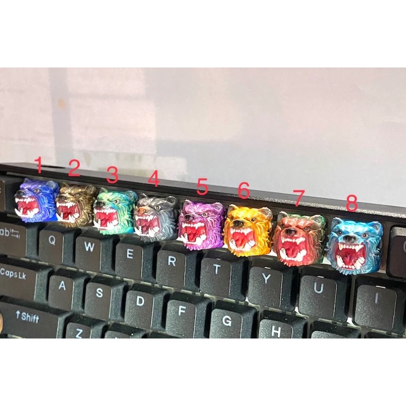 Nút bàn phim cơ Ma Sói.Keycap resin Wolf Man.Keycap Artisan