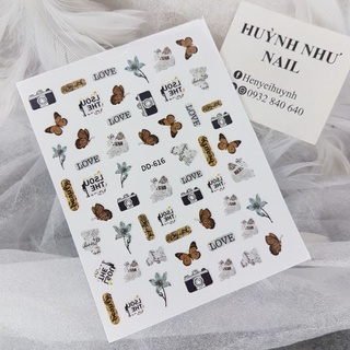 STICKER NAIL DÁN MÓNG B.ƯỚM - STICK 3D Lấp Lánh