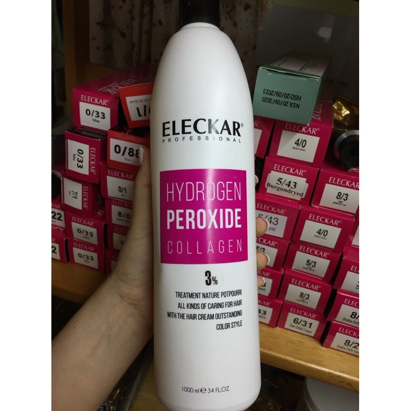 oxy trợ nhuộm eleckar 3%,6%,9%,12%