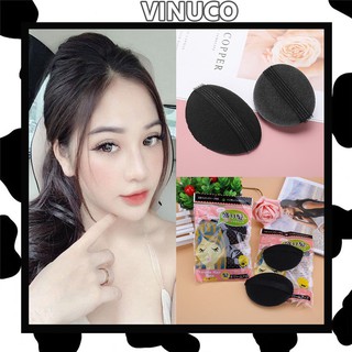 Bộ 2 kẹp phồng chân tóc tròn Vinuco kẹp phồng mái mềm nhẹ tạo kiểu tóc quyến rũ KT24