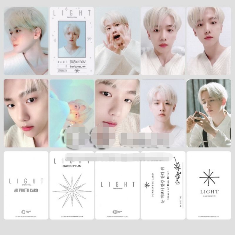 Set card ảnh unoff EXO Baekhyun - Light concert Beyond LIVE