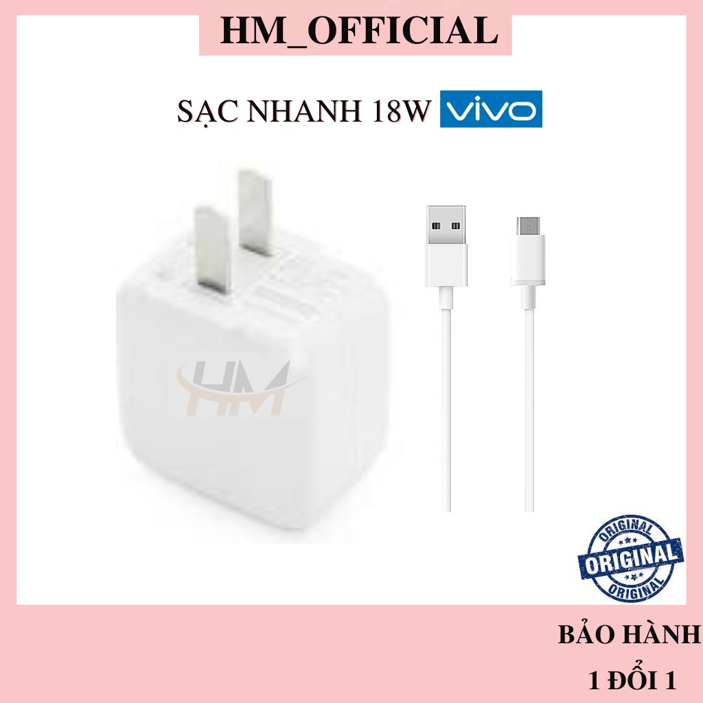 BỘ CỦ CÁP SẠC NHANH 18W VI-VO BẢO HÀNH 1 ĐỔI 1