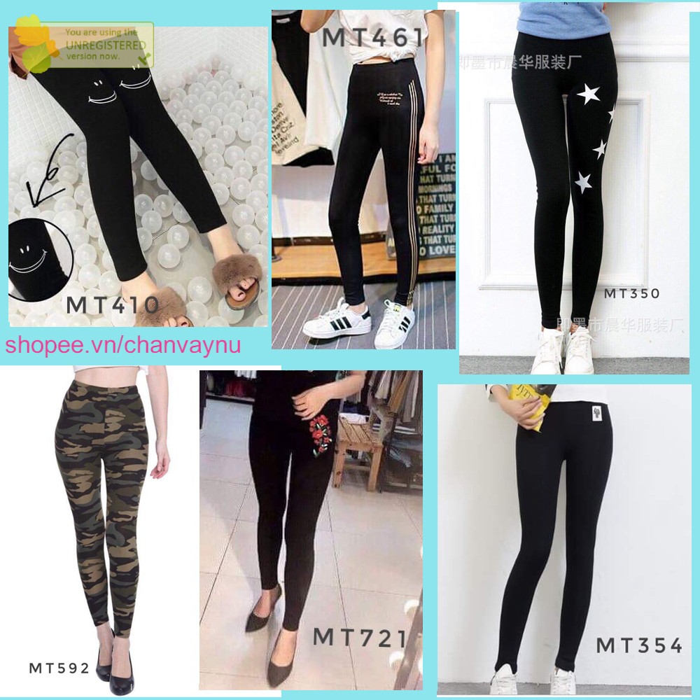 Những Mẫu Quần Legging Họa Tiết Siêu Đẹp mt350, mt354, mt410, mt461, mt592, mt721 chanvaynu