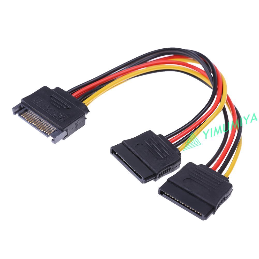 Dây Cáp Chia Cổng Sata 15pin Sang 2 15pin Sata