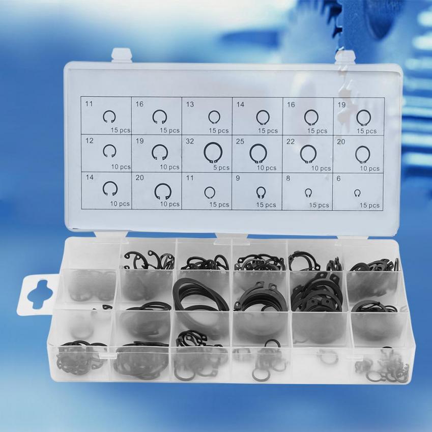 225 chiếc vòng kẹp chữ C , tròn nhỏ , kích thước 18 kích cỡ