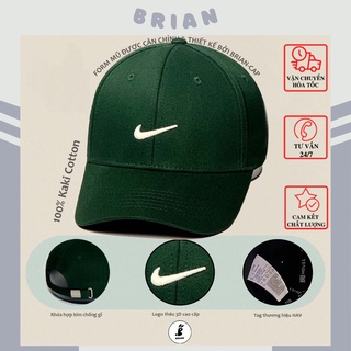 Mũ lưỡi trai Nike thêu logo trắng dáng thể thao, nón kết lưỡi trai Nike hàng xuất dư phong cách Hàn Quốc cho nam và nữ.