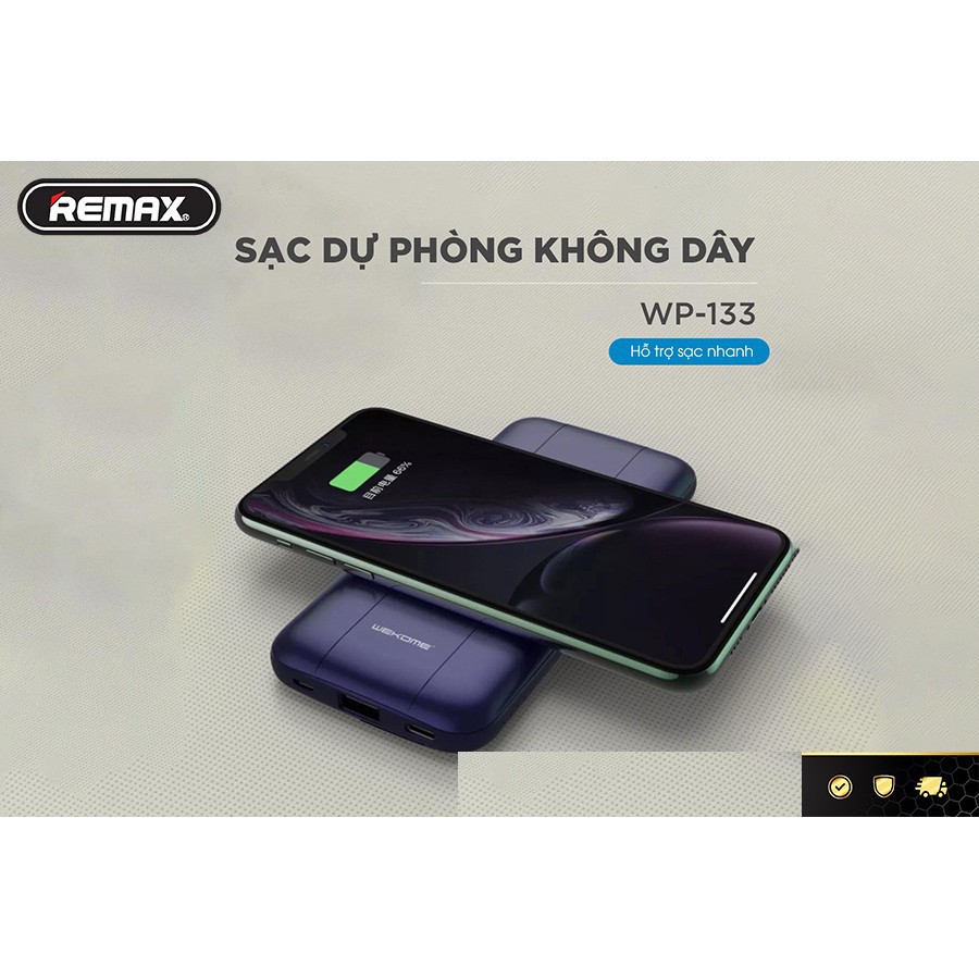 {HÀNG HÓT}Sạc dự phòng không dây Remax WK WP-133 10000mAh - Hàng chính hãng | BigBuy360 - bigbuy360.vn
