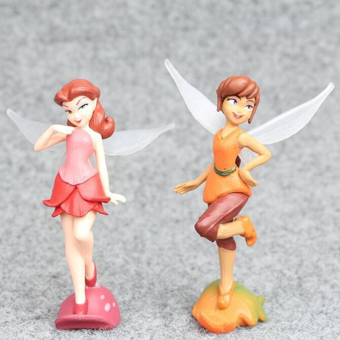 1 Bộ 7 Đồ trang trí Công Chúa Disney Tinker Bell 9-10cm Dùng Trang Trí