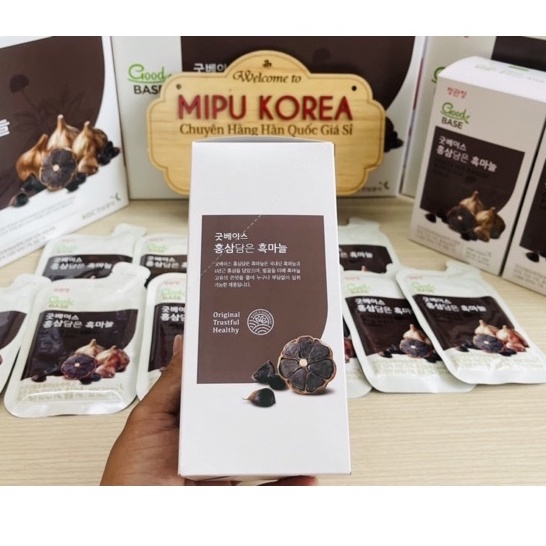 (Date 2/2024) Nước Hồng Sâm Tỏi Đen Goodbase KGC Cheong Kwan Jang Hộp 30 gói x 50ml